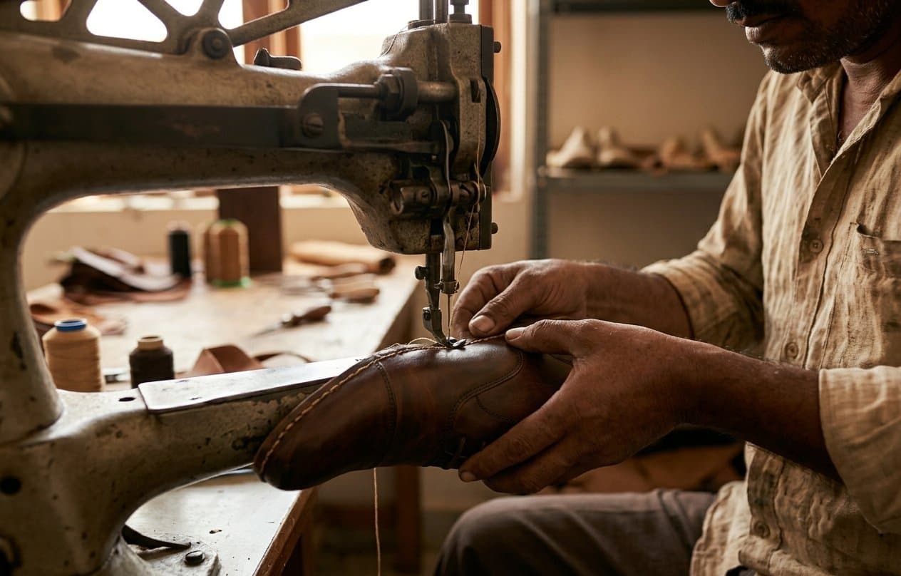The Difference Between Mass Production and Handcrafted Footwear — KAIM Footwear blog, footwear manufacturer in India