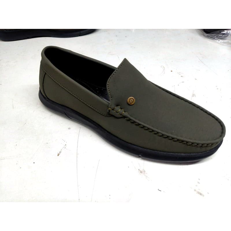 Portofino Buckle Moccasin — Grey